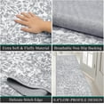thumbnail image 6 of Findosom 2'x6' Vintage Runner Rug 0.4" Distressed Hallway Rug Non Slip Laundry Runner Rug Decor Rug Washable Runner Rug Kitchen Floor Mat Entryway Rug Runner for Laundry Room Kitchen Entryway,Gray, 6 of 7