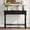 41"-Black, variant on HLR 41" Mid Century Console Tables, Entryway Tables with 2 Drawers Storage, 10 Mins Assembly, Brown