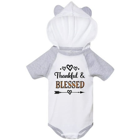 

Inktastic Thanksgiving Greeting Thankful Blessed Gift Baby Girl Bodysuit