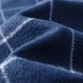 thumbnail image 3 of Calvin & Olivia Ultra-Soft Comfort Feel Unisex Winter Solid Plain Scarves Wool Feel Classic Super Soft Luxurious Scarf Navy Blue Square Plaid, 3 of 5