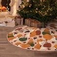 thumbnail image 5 of KLL Christmas Tree Skirt,Party Decorations Farmhouse for Christmas Decorations Holiday Party 36" -Autumn Fox Pumpkin Lazy, 5 of 6