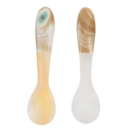 

2pcs Shell Coffee Spoon Unique Coffee Scoops Ice Cream Spoons Soup Spoons