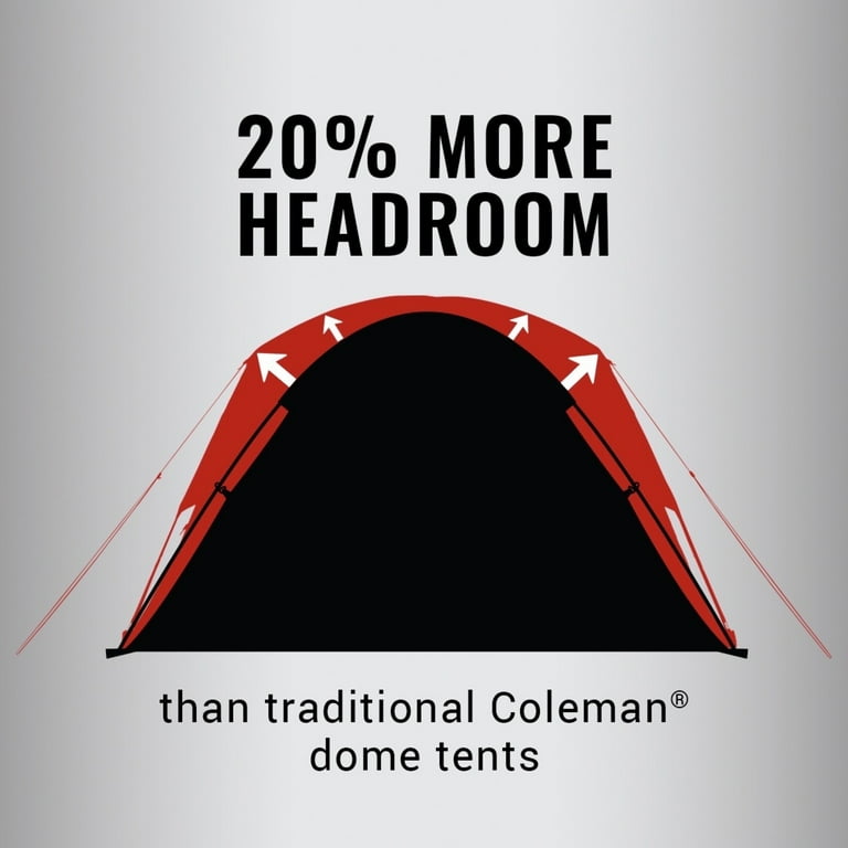 Coleman Skydome 8-Person Camping Tent, 1 Room, Green
