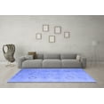thumbnail image 3 of Ahgly Company Indoor Rectangle Abstract Blue Modern Area Rugs, 5' x 7', 3 of 4