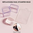 thumbnail image 2 of Makartt 12pcs Clear French Nail Stamper Kit - 4pcs Nail Art Stamper 4pcs Silicone Nail Stamper Head 4pcs Nail Scrapers for DIY Nail Polish Decor Nail Tools, 2 of 9