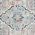 thumbnail image 6 of SAFAVIEH Madison Normand Geometric Floral Area Rug, Light Grey/Fuchsia, 6'7" x 6'7" Round, 6 of 7