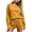 Yellow, variant on Ashirexll 2 Piece Sets for Women Solid Color Round Neck Long Sleeve Sweatshirt Top with Elastic Waist Jogger Pants Sporty Set