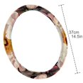thumbnail image 4 of Peony 14.5 Inch Printing PVC Leather Car Wheel Cover, Steering Wheel Cover, Auto Accessories, 4 of 6