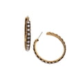 thumbnail image 5 of Howard's Western Howlite Burnished Hoop Earrings for Women, 5 of 7