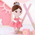 thumbnail image 6 of Gloveleya Plush Ballet Doll, 16" Baby Girl Gift, Coral Dress, 6 of 11