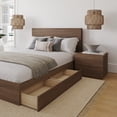 thumbnail image 4 of Nexera Milo 3-Piece Reversible Storage Bedroom Set, Brown, Double, 4 of 6