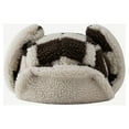 thumbnail image 3 of Xfvqtps Womens Trapper Hat with Ear Flap Buckle Fleece Chessboard Pattern Windproof Coldproof Warm Thickened Camping Hunting Fall Winter Plush Hat Brown, 3 of 4