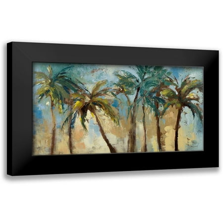 Loreth, Lanie 14x9 Black Modern Framed Museum Art Print Titled - Island Morning Palms