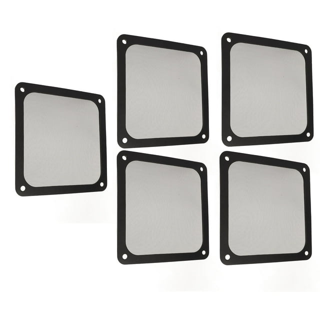 PC Computer Case Fan Dust Filter Grills, 120mm Nylon Mesh Fan Filter, For Block Dust And Dirt, For PC Chassis Power Supply Fan Vents, 5Pcs