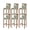 Brown, Green, variant on Brown Pink Vintage Bar Stool Covers Set of 6, Retro Farmhouse Elegant Pastoral Stretch Washable Bar Chair Covers with Backs, Removable Pub Counter Height Chair Cover for Kitchen Dining Room Cafe