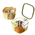 thumbnail image 3 of Clearance! Under $10 Clear Seasoning Box 4 Compartments Sealed Seasoning Box with Lid Seasoning Box with Cover and Serving Spoons Kitchen Condiment Jar, 3 of 8