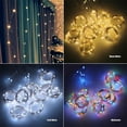 thumbnail image 5 of Cortina de luces LED de 300 LED, 3 m x 3 m, 8 modos de iluminación, IP44 resistente al agua, para uso en interiores y exteriores, ideal para Navidad, bodas, cumpleaños, ventanas, casas y patios., 5 of 5