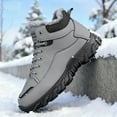thumbnail image 5 of Men'S Heavy-Duty Winter Hiking Boots - Thermal Insulated Snow Boots with Non-Slip PVC Sole, Lace-Up Ankle Support - All-Terrain Traction for Ice, Snow, Thick, Ice Traction Boots, Outdoor Footwear, 5 of 9