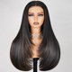 thumbnail image 1 of Peluca de mezcla de cabello humano TESLAL, peluca sin pegamento, peluca de cabello humano precortada, peluca de encaje recto 6X6, peluca de fibra premium y mezcla de cabello humano por Crafted Technol, 1 of 5