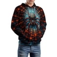 thumbnail image 3 of LAOLIUSN Novelty Long Sleeve Hoodie Funny Spider Graphic Sweatshirts S-4XL, 3 of 7