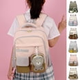 thumbnail image 2 of Kcolen Cute School Backpack,Lightweight Backpack for First Day of School Daypack Bookbag, Preppy Back To School Travel Backpack With Multi Storage Pockets,Red, 2 of 3