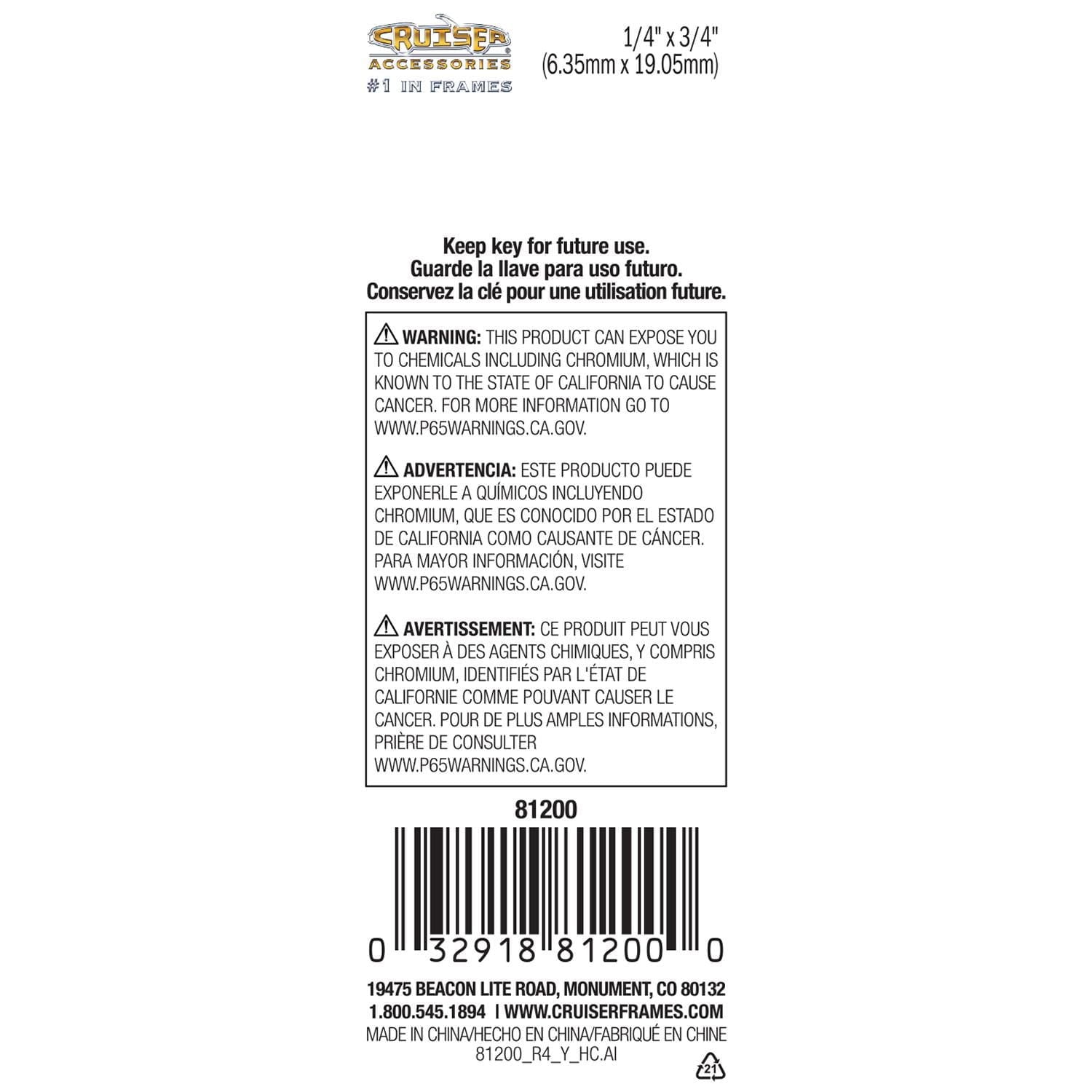 Cruiser Accessories Locking Fasteners, Standard Star Pin, Standard Fasteners