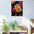 thumbnail image 5 of ZFLMY Roses Print On Canvas Modern Wall Art Home Decor 12x16 16x20 12x16in, 5 of 5