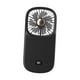 thumbnail image 2 of Mini ventilador portátil para colgar, pequeño ventilador personal de escritorio para mochileros, camping, soporte para teléfono Negro, 2 of 9