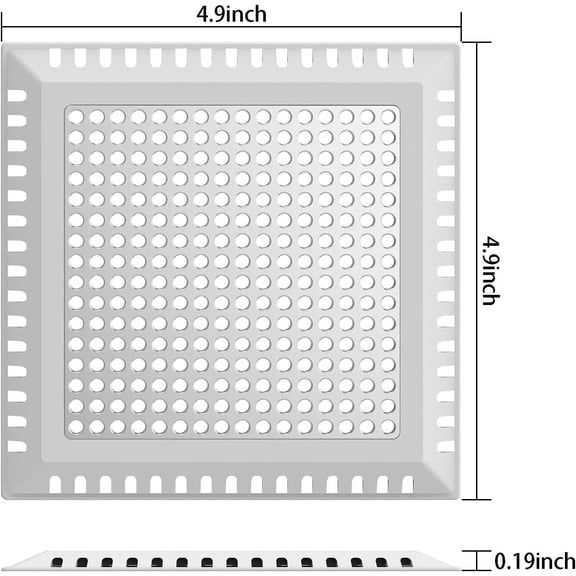 ZHUYING Hair Catcher/Drain Strainer/Shower Drain Cover for Bathroom Floor Drain, Stainless Steel and Silicone (Patented Product)