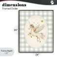 thumbnail image 4 of Stupell Industries Cottage Winged Unicorn over Green Gingham Black Framed Giclee Art, 24 x 30, by Arlington Prints, 4 of 8