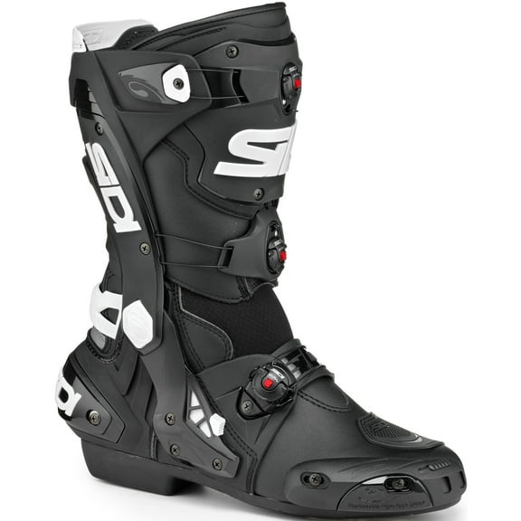 Sidi Rex Mens Motorcycle Boots Black/White 47 EUR