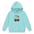 thumbnail image 4 of Tiijoy Toddler Girls Sweatsuit Cherry Graphic Hoodie Jogger Sweatpants Set, Sizes 4-5, 4 of 5