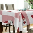thumbnail image 3 of GZHJMY Valentine's Day Gnome Tablecloth, Rectangle Waterproof Washable Polyester Table Cover for Picnic Dinner Holiday Party Decor, 54 x 54 Inch, 3 of 7