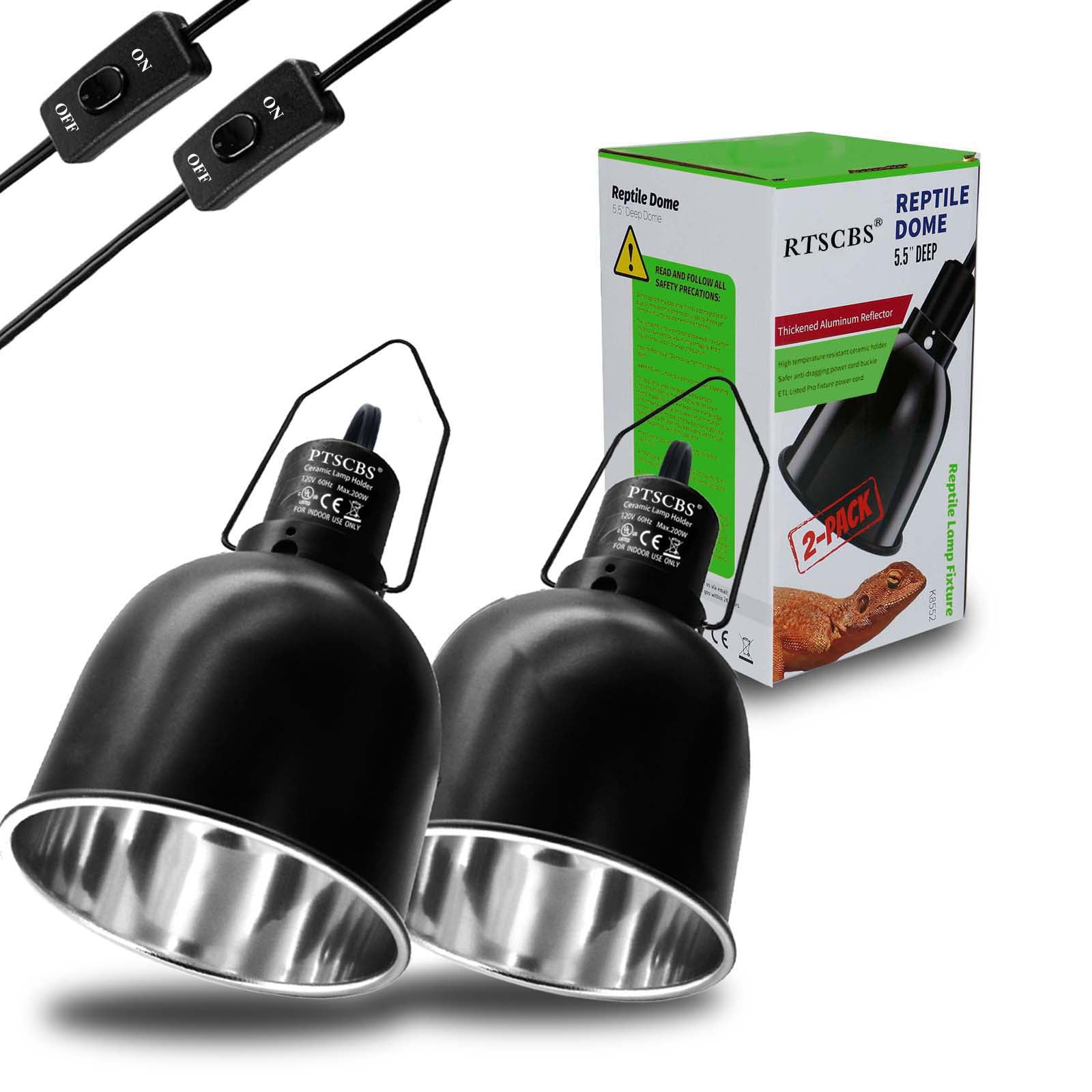 REPTIZOO T5 HO UVB Lighting Combo Kit, Terrarium Hood Comes with