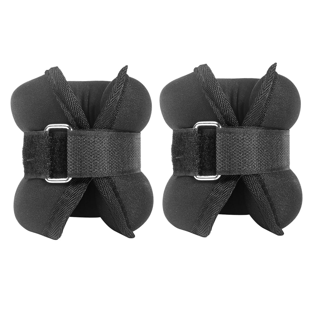BESTYASH Resistance Training Wrist Weights Black Polyester 1 Pair