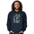 thumbnail image 5 of Live the Life With Jesus Religion Hoodie Sweatshirt Women Men Brisco Brands S, 5 of 6