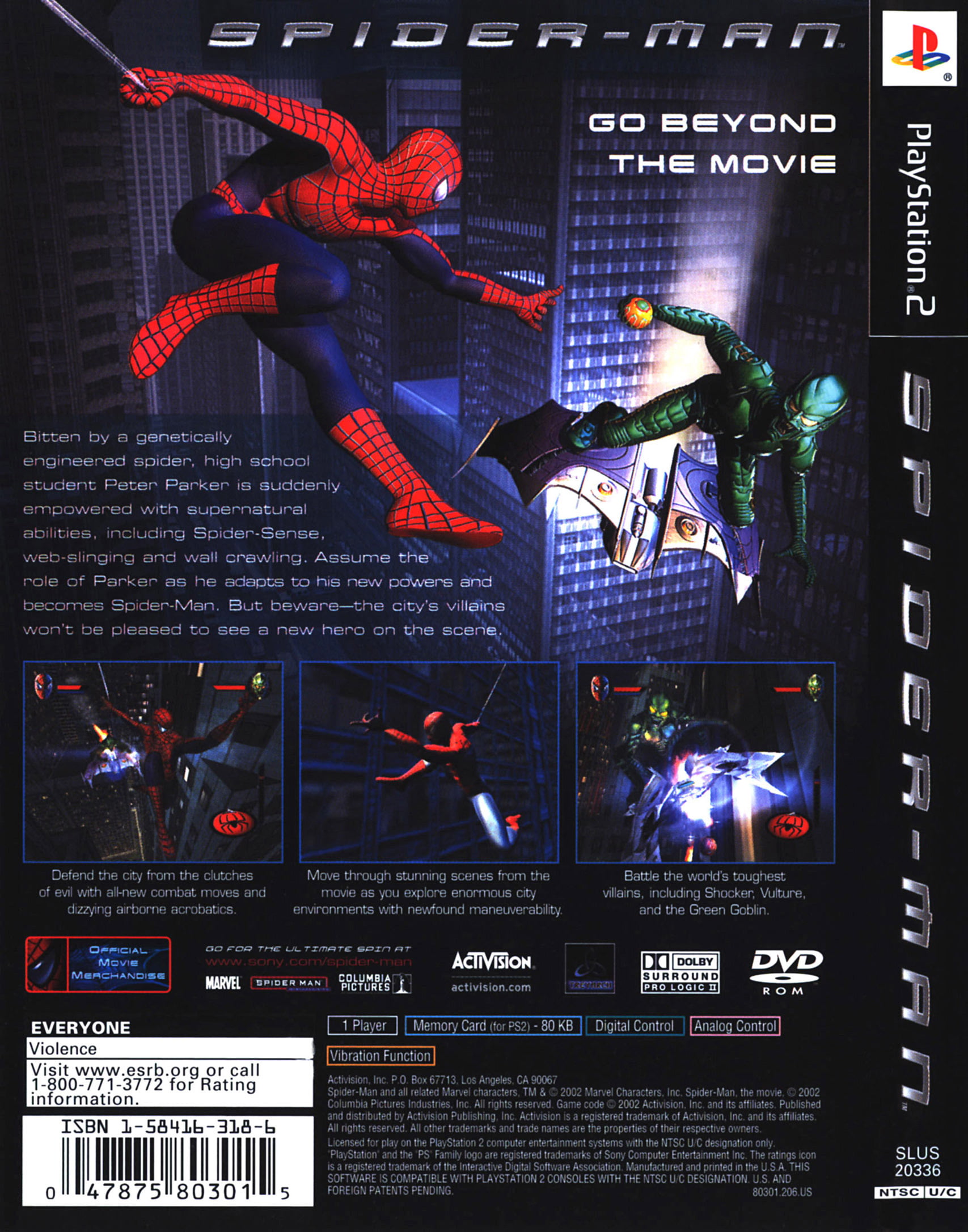 1) PSX Downloads • 2x1 spider man web of shadows - marvel nemesis : Playstation  2 - PS2