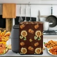 thumbnail image 4 of ZUXONGSY Thanksgiving Fall Pumpkin Air Fryer Cover Electric Appliance Cover with Pockets And Top Handle Sunflower Pressure Cooker Cover Anti-Fingerprint Fall Thanksgiving Decor, 4 of 7