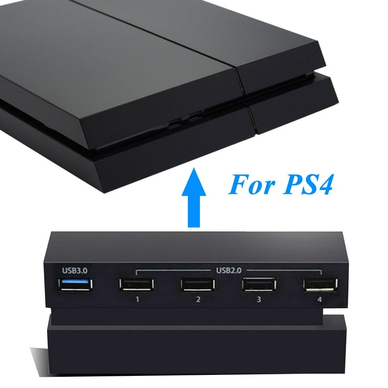 TSV Port USB PS4, USB 3.0 High-Speed Accessories Expansion Hub Connector Splitter Expander Fit for PlayStation 4 PS4 Gaming Console (Not For PS4 Slim/Pro) - Walmart.com