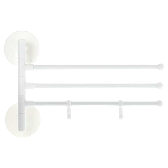 Home Essentials, 360° Rotating Towel Rack without Drilling Bathroom and Toilet Storage Rack Multi Pole Wall Mounted Stainless Rotating Towel Pole Household Multi Functional Storage Rack