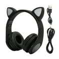 thumbnail image 2 of Led Noise Reduction Stereo Over Ear Headphones Cat Ear Shape 3.5 Mm Plug, Effective Distance 20 Meters, With Microphone For Children And Adults, 2 of 8