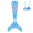 thumbnail image 1 of 2 Piece Girls Swimsuit Bathing Suits Bikini Tail Set for Girls, 1 of 3
