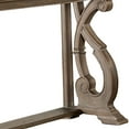 thumbnail image 2 of Gia Sofa Table- 50 Inch Rectangular- Carved Details- Brown Solid Wood, 2 of 5