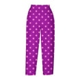 thumbnail image 5 of QATAINLAV Capri Pants for Women Casual Summer High Waist Drawstring Wide Leg Cropped Pants Fashion Polka Dot Print Lounge Capris Pants Multicolor L on Sale Clearance, 5 of 6