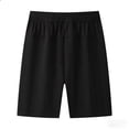 thumbnail image 2 of EOYWHK Men Shorts Athletic Quick Dry with Pockets Elastic Waist Athletic Shorts for Men Soft Lightweight Breathable Casual Activewear for Black, Size L, 2 of 9