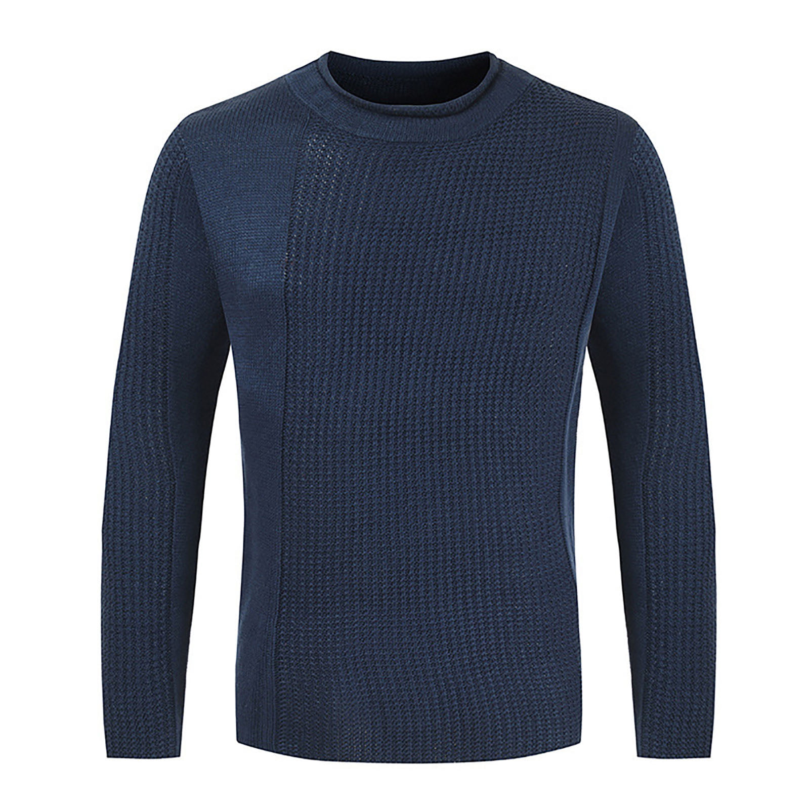 Firetrap Mens Textured Knit Jumper Sweater Pullover Crew Neck Long Sleeves Top