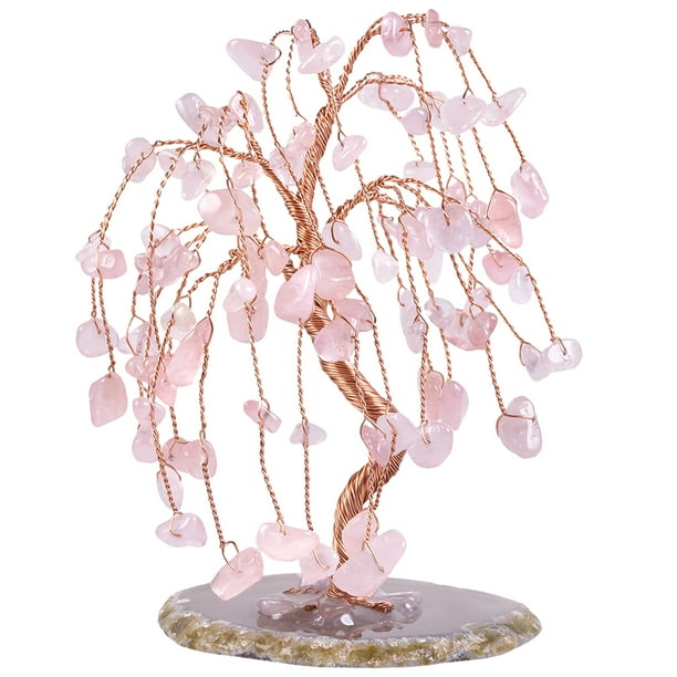 Matsuzay Árbol del dinero de chakras que equilibra la energía y atrae riqueza con un árbol impresionante, piedra de amplia aplicación, Type3 NO3