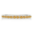 thumbnail image 3 of Citrine Stackable Band Anniversary Ring Guard 14k White Gold (0.38ct), 3 of 3