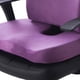 thumbnail image 4 of Juego de cojín de asiento con soporte lumbar de poliéster, cómodo cojín para silla para oficina y hogar, juego de franela, juego combinado de cojín morado y cojín de respaldo., 4 of 5