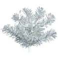 thumbnail image 3 of Vickerman Vickerman 24" Silver Artificial Christmas Wreath with 50 Warm White LED Lights, 3 of 4